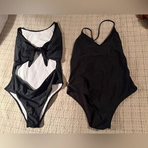 Lot of 2 black swimsuits